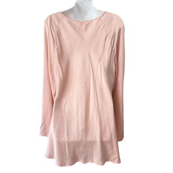 Sundance Silk Tunic Top Light Pink Long Sleeves Women’s Size XL *MinorMarks - Picture 5 of 6